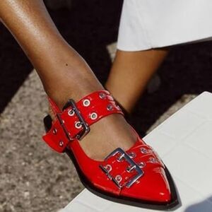 BRAND NEW SEYCHELLES BUCKLE  POINTED TOE SLINGBACK  COMFORTABLE BALLERIN… G1